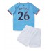 Cheap Manchester City Riyad Mahrez #26 Home Football Kit Children 2022-23 Short Sleeve (+ pants)